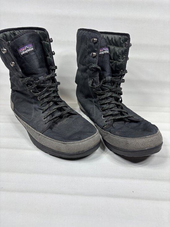 Patagonia Activist Puff High Waterproof Winter Boots Black Smoked Green Mens 13 main image 5